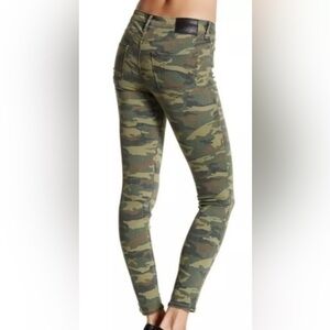True Religion Camo Halle Mid Rise Super Skinny